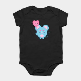 A Rat in Love Baby Bodysuit